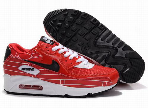 Nike Air Max 90 Womenss Shoes Wholesale Red White Black Coupon
